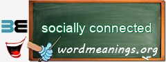 WordMeaning blackboard for socially connected